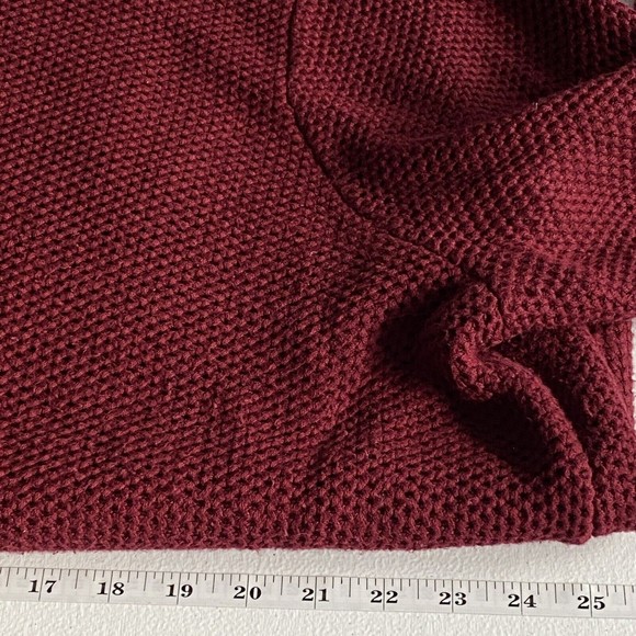 DULUTH TRADING CO Mens Red Knit Worth Long Sleeve Sweater Size XXL Preppy Warm - Picture 8 of 9